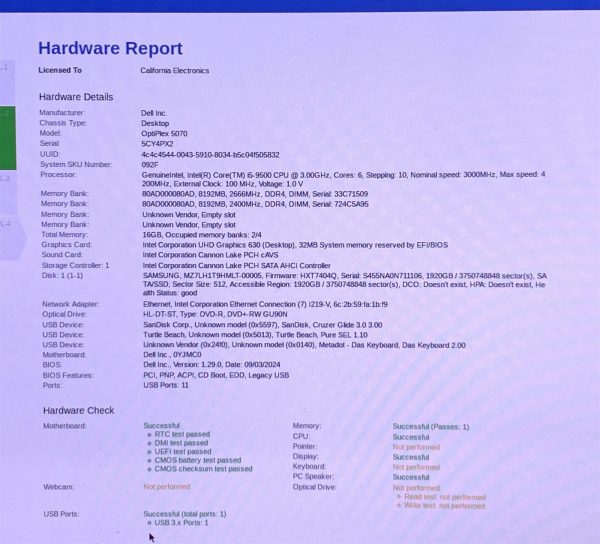 Dell OptiPlex 5070 SFF Core i5-9500 3GHz 16GB 1.92TB SSD Win11 Professional 24H2 - Image 8