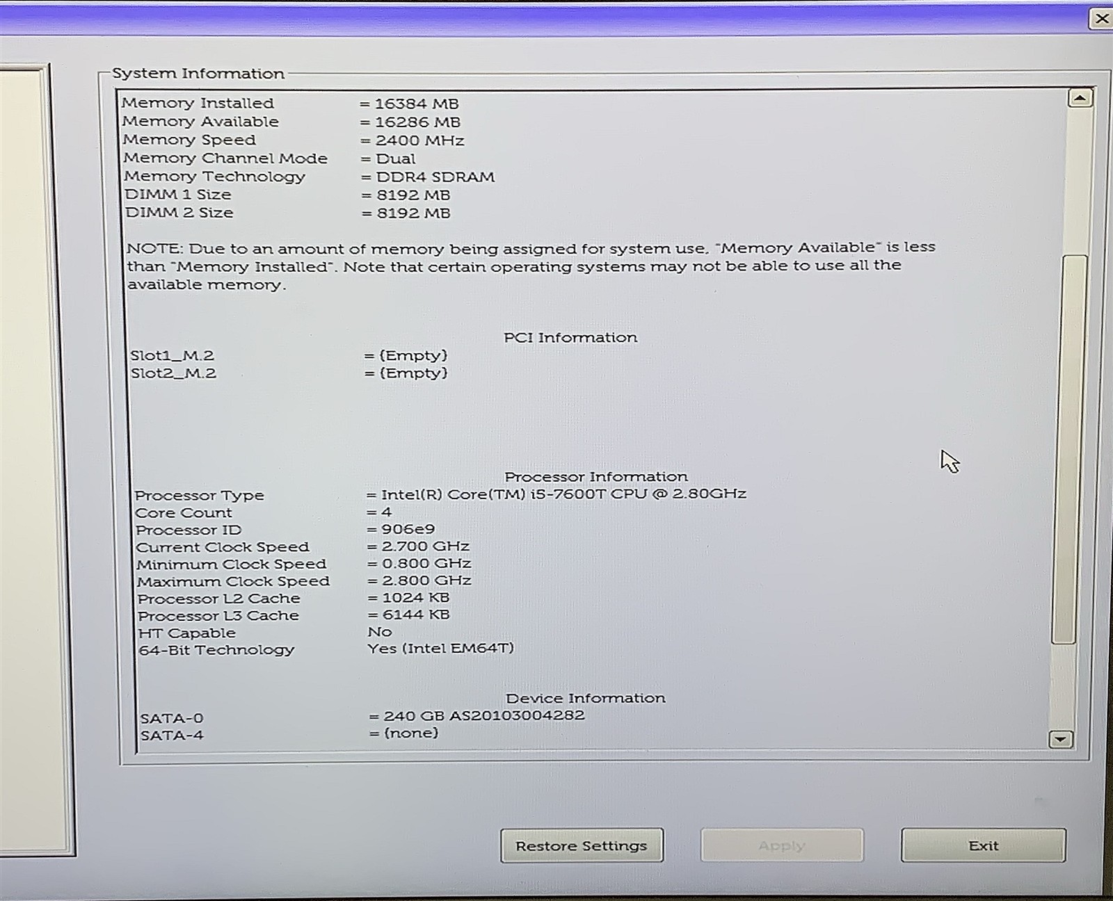 Dell OptiPlex 5050 Micro PC Intel i5 7600T 2.80GHZ 16GB RAM 240GB SSD Windows 11 - Image 2