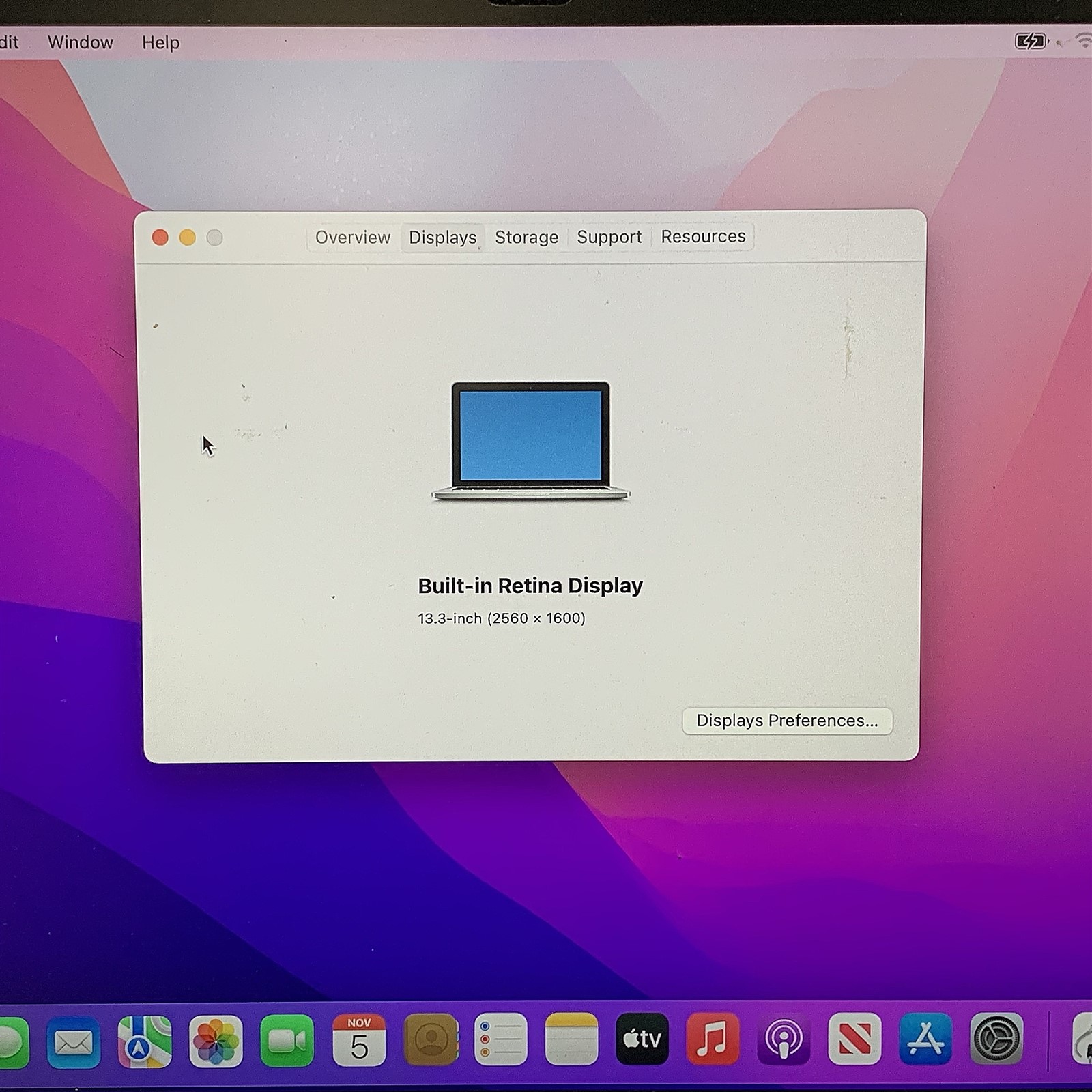 Apple MacBook Pro 12,1 A1502 2015 i5 5257U 2.7GHZ 13" 8GB 250GB SSD OSX Monterey - Image 3