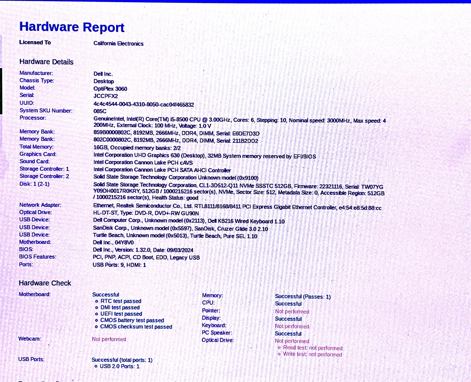 Dell OptiPlex 3060 SFF Intel Core i5-8500 3.00GHz 16GB 512GB NVMe Win11 Pro 24H2 - Image 8