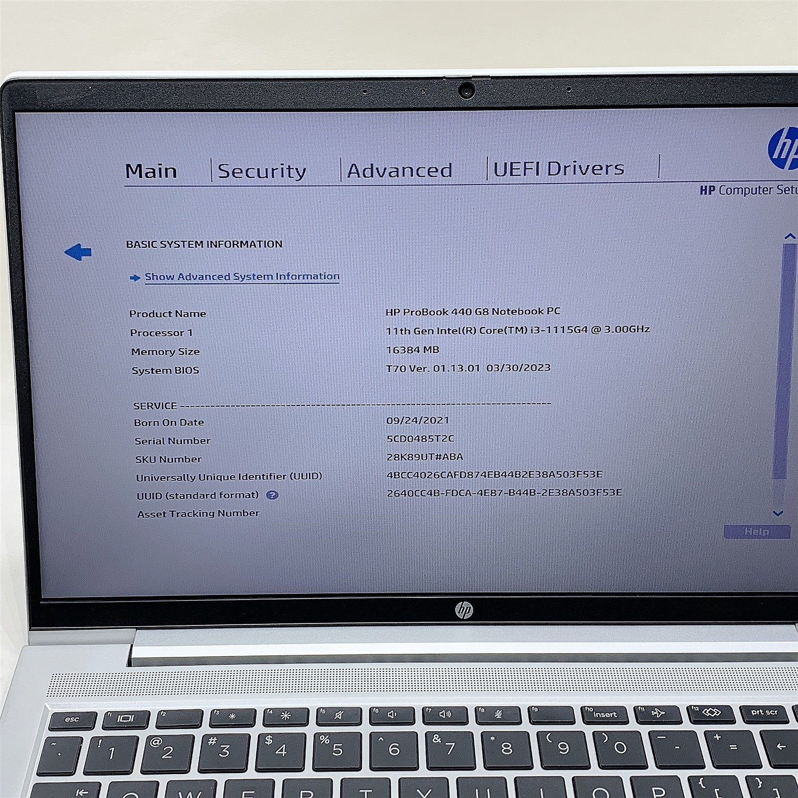 HP ProBook 440 G8 Laptop Intel i3 1115G4 3.0GHZ 14" 16GB 256GB NVMe Windows 11 - Image 2