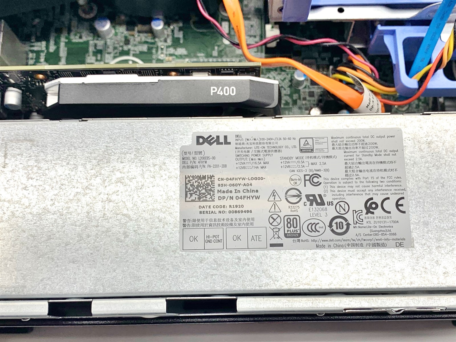 Dell OptiPlex 3060 SFF Intel i5-8500 3GHz 16G 480GB SSD Windows 11P 25H2 PC P400 - Image 8