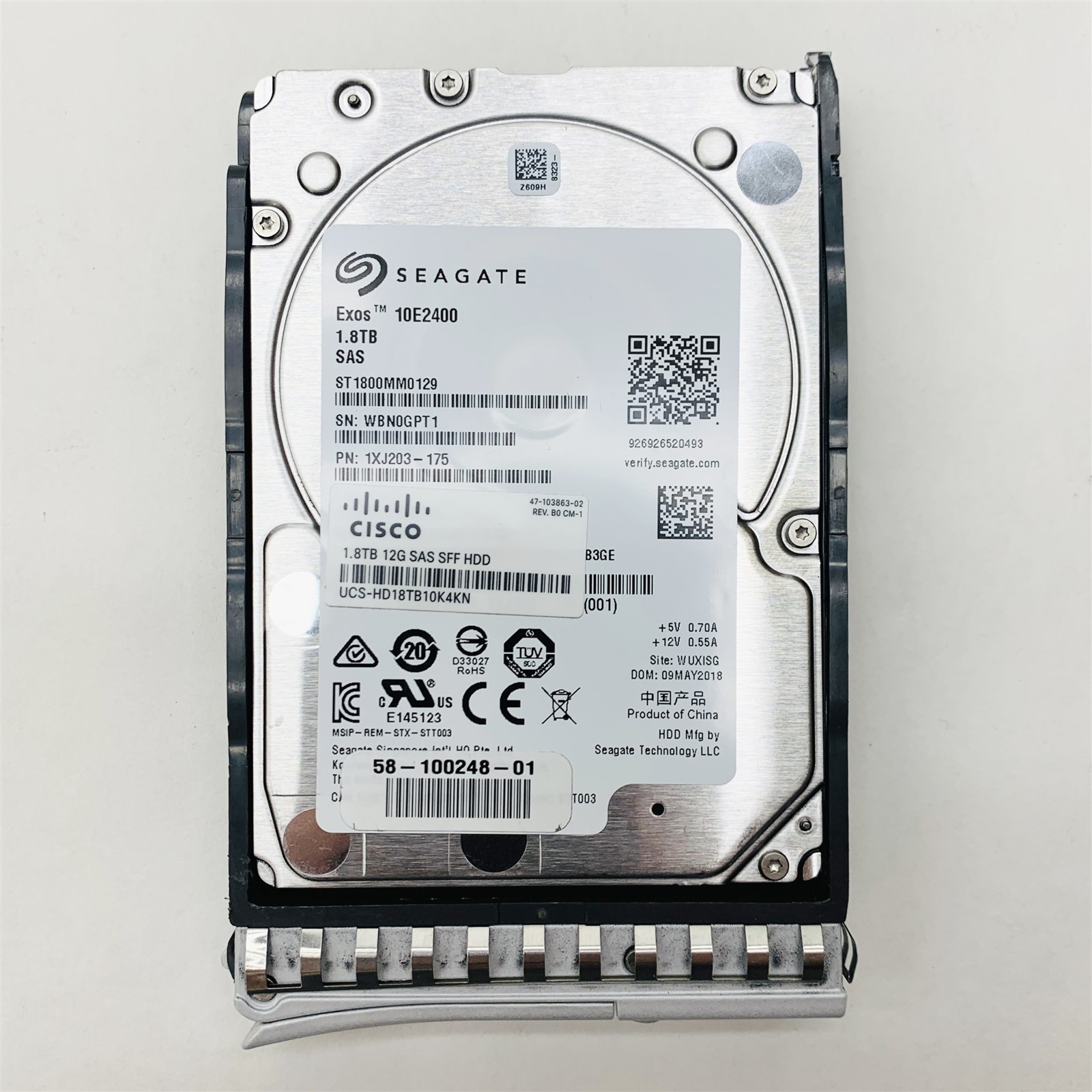 Seagate Exos 10E2400 1.8TB 12Gbps 2.5" SFF SAS HDD UCS-HD18TB10K4KN *100% Health - Image 3