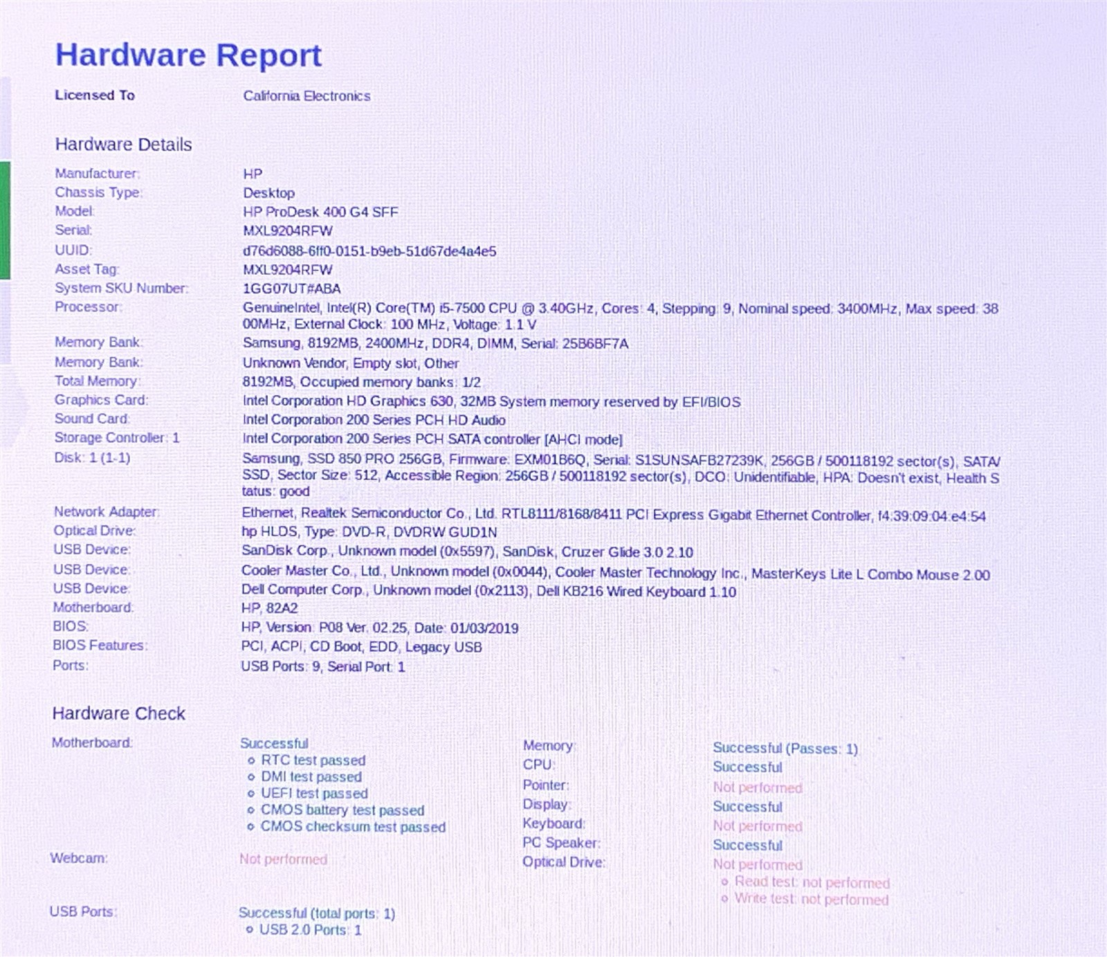 HP ProDesk 400 G4 SFF Business Desktop i5-7500 3.4GHz 8GB 256GB SSD Win11P 25H2 - Image 8